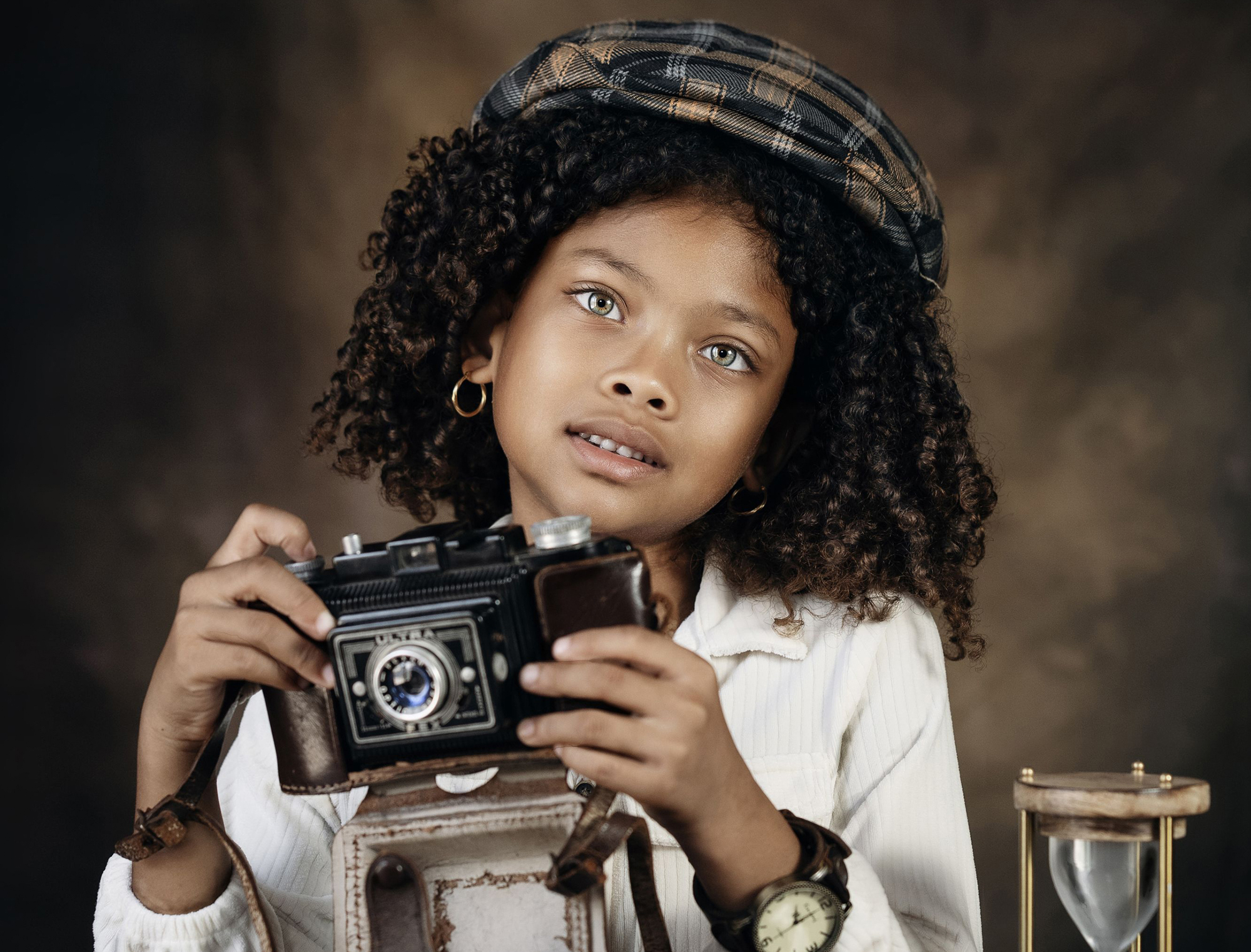 Portrait d’enfant en extérieur